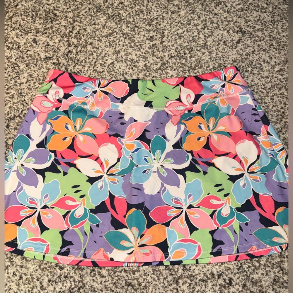 Boston Proper Colorful Floral Skirt